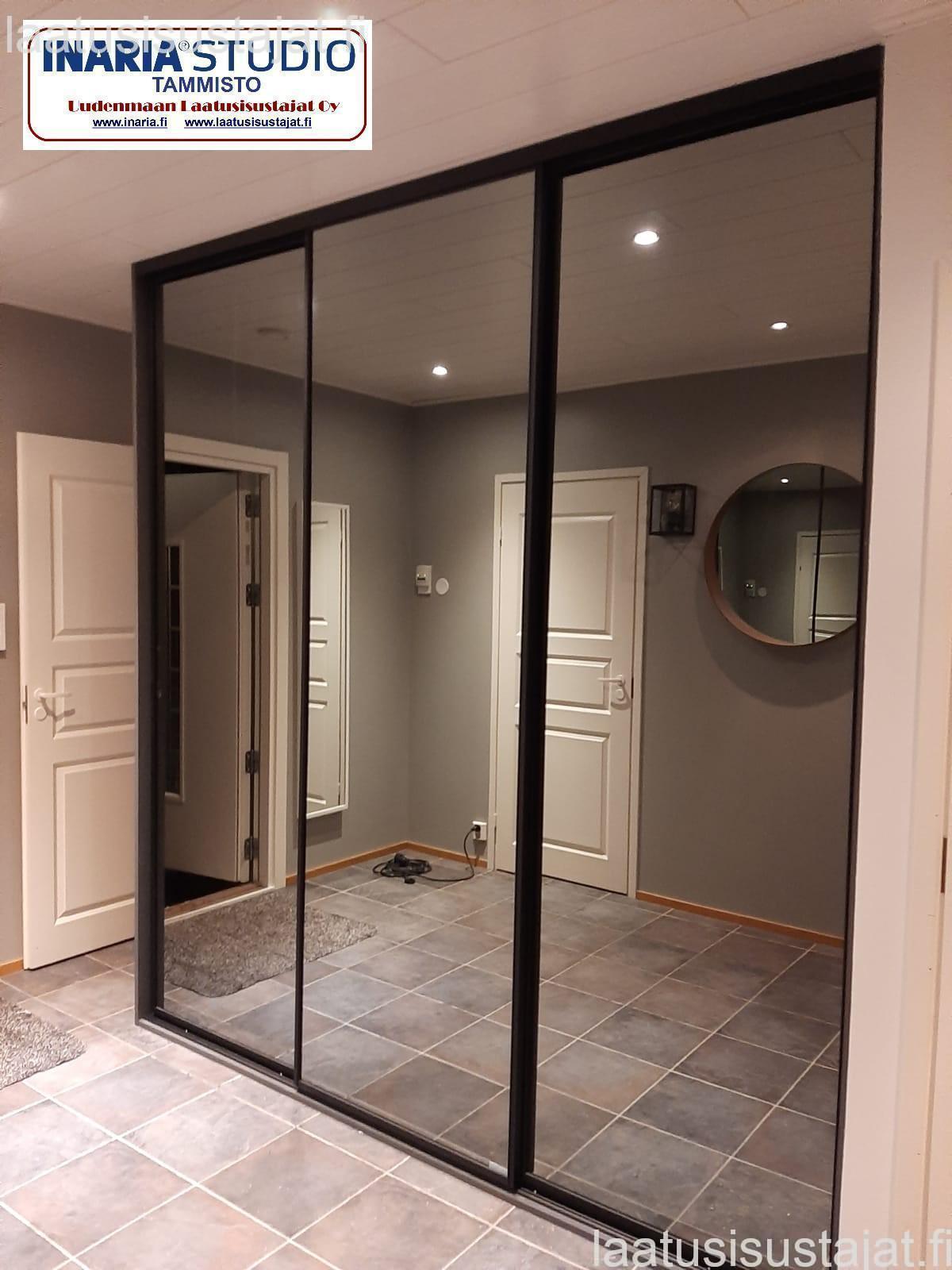 Harmaapeili 18mm mustakehys